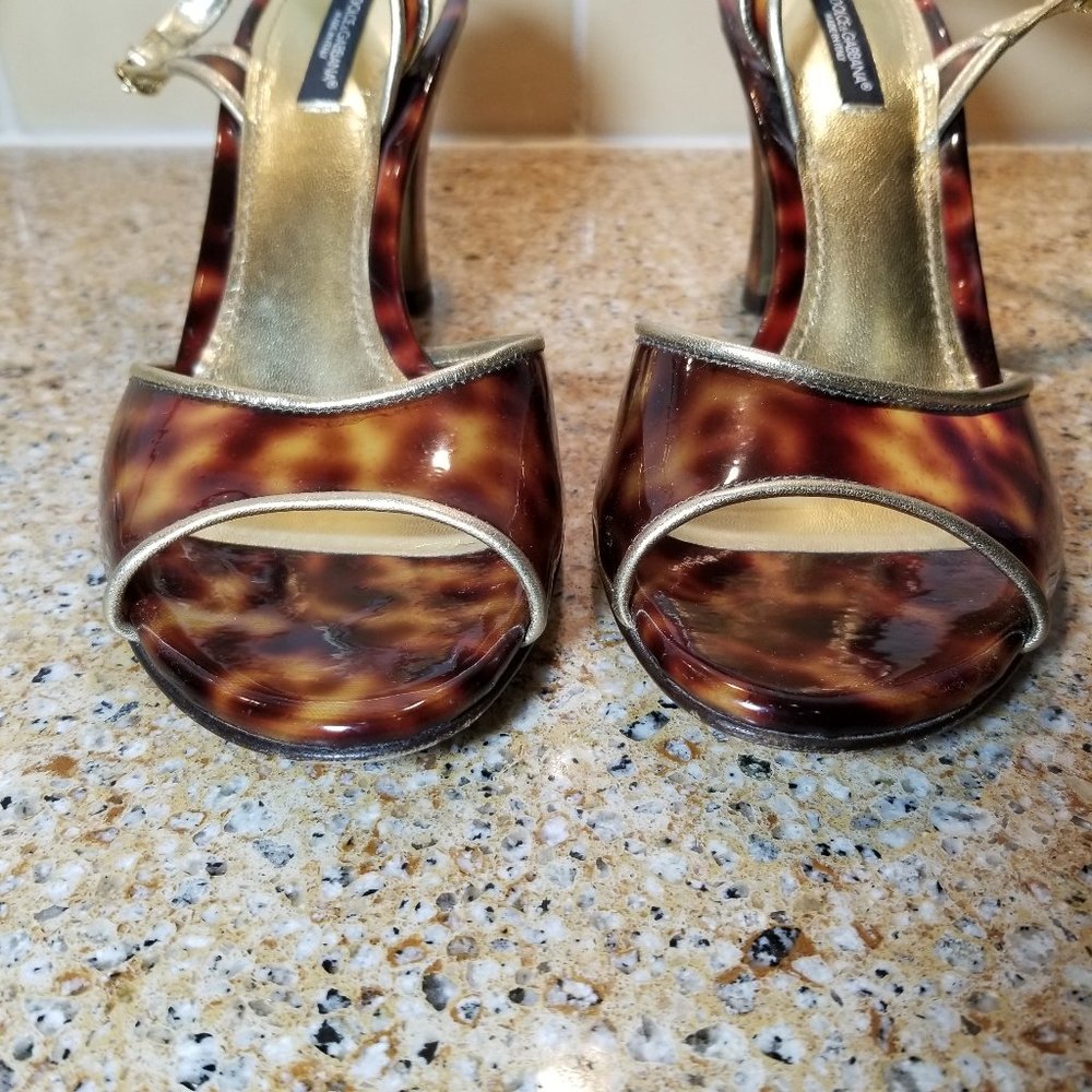 Dolce & Gabbana Tortoise Shoes Size 38.5 (8.5 US) - Picture 6 of 15